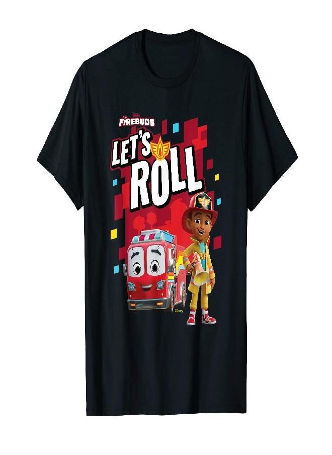 Disney Junior Firebuds Bo and Flash Fire Truck Let’s Roll T-Shirt