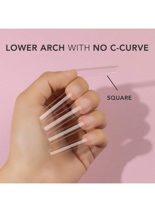 Professional Nails Non C Curve Nail Tips (Non C-Curve Nail Tips Xxl - Square - Clear)