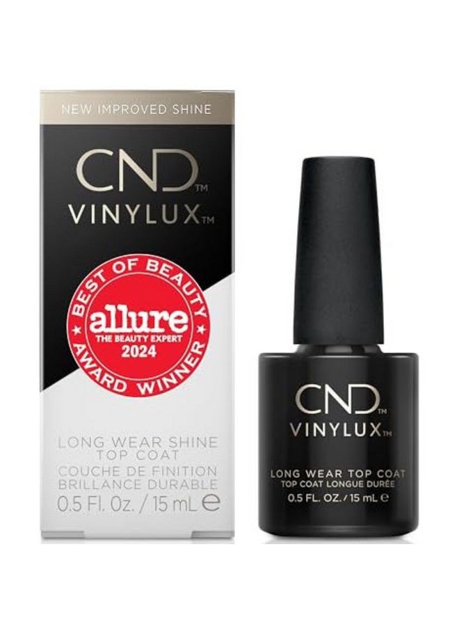 Vinylux Long Wear Shine Top Coat, Gifts For Her, Stocking Stuffers For Women, Quick Drying Formula, Easy To Remove, 0.5 Fl Oz