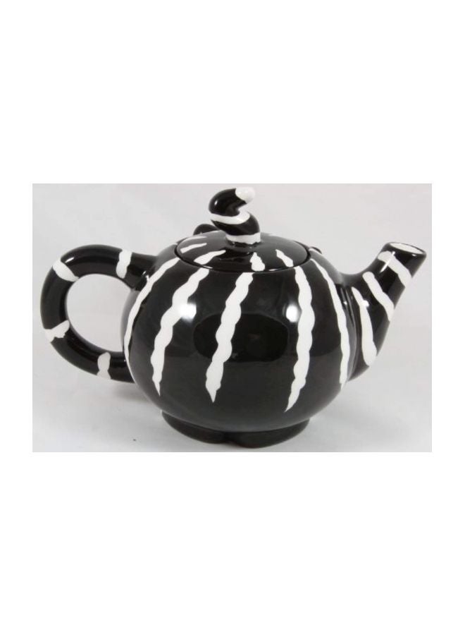 Ceramic Teapot Black/White