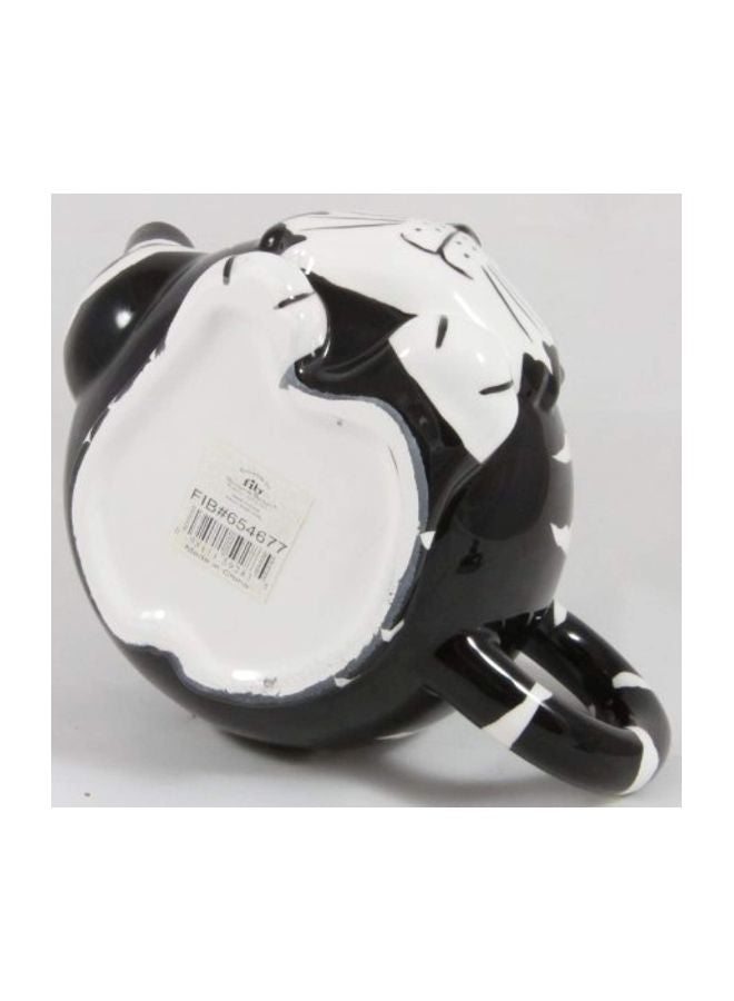 Ceramic Teapot Black/White