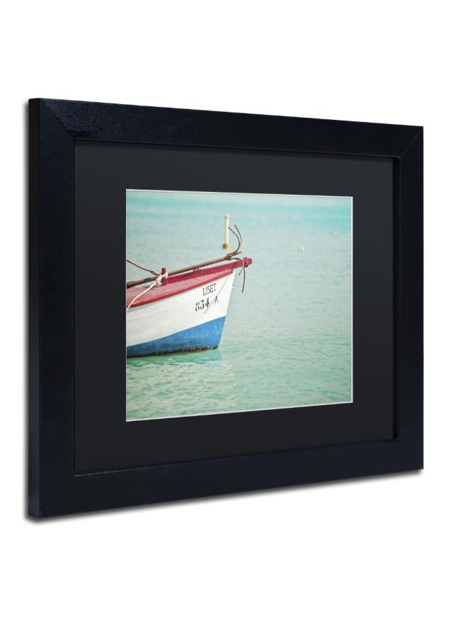 Aruba Boat Framed Wall Art Multicolour 11 x 14inch