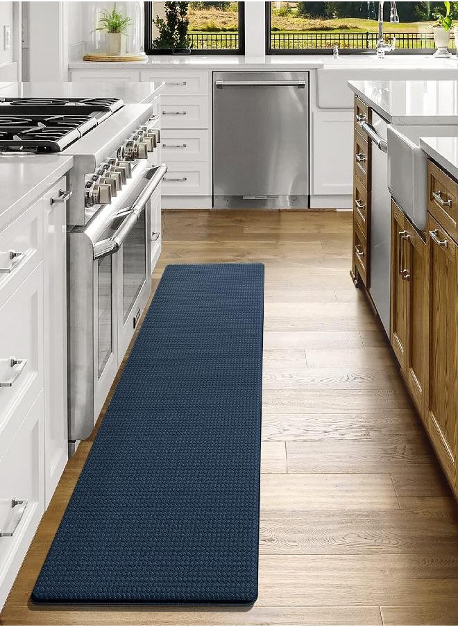 DEXI Kitchen Rug Runner Mat Anti Fatigue Non Skid Cushioned Comfort Standing Kitchen Mat Waterproof and Oil Proof Floor, Easy to Clean, 17