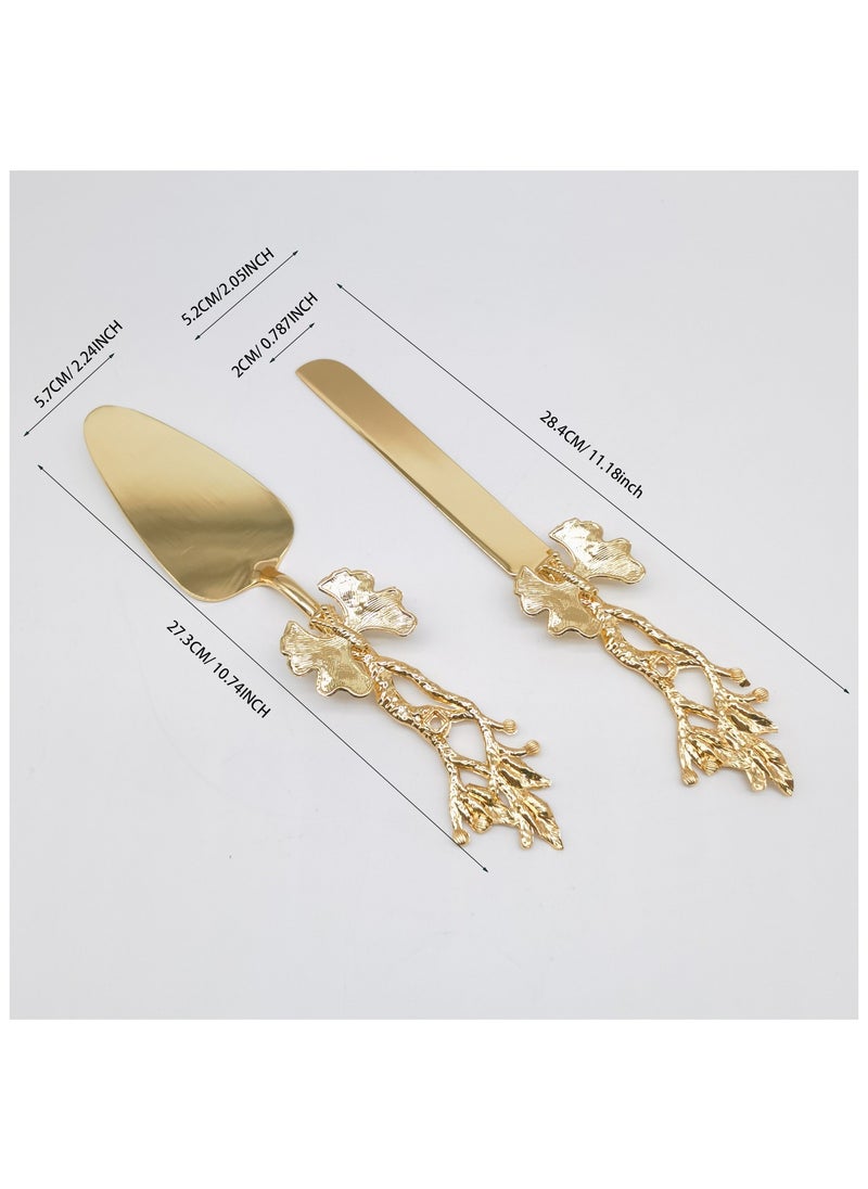 2PCS Butter Fly Design Cake knife serving set