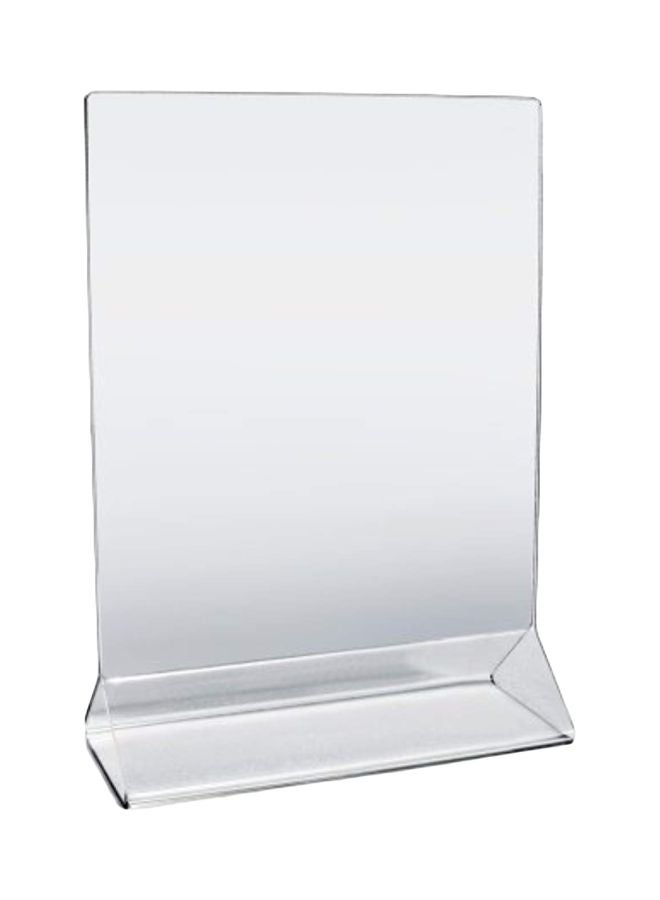 12-Piece Acrylic Table Menu Card Holder Clear