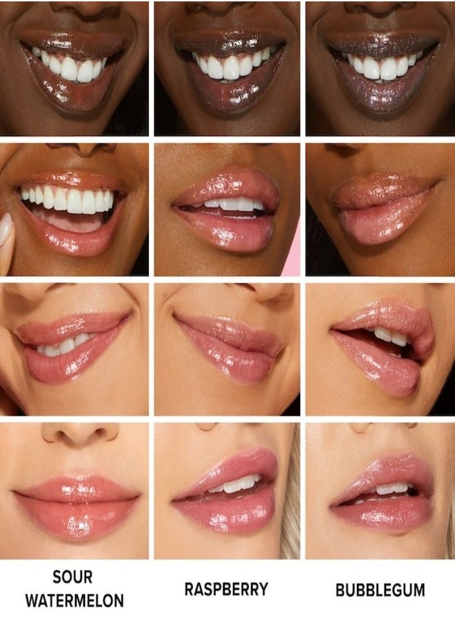 Too Faced Kissing Jelly Non-Sticky Lip Oil Gloss Raspberry - Electric Fuschia 4.50ml