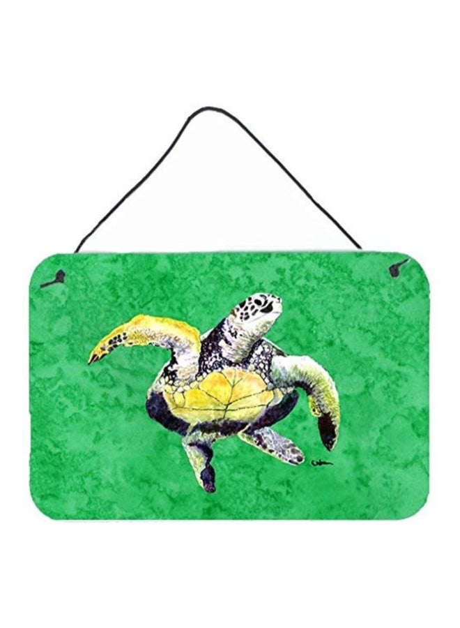 Turtle Printed Wall/Door Hanging Multicolour 8 x 12inch