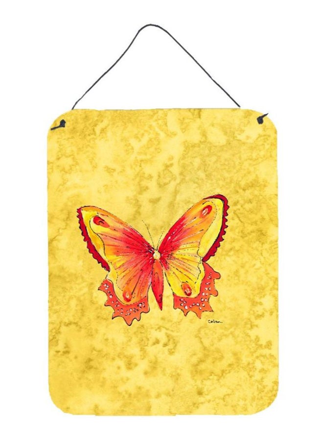 Butterfly Printed Wall/Door Hanging Multicolour 16 x 12inch