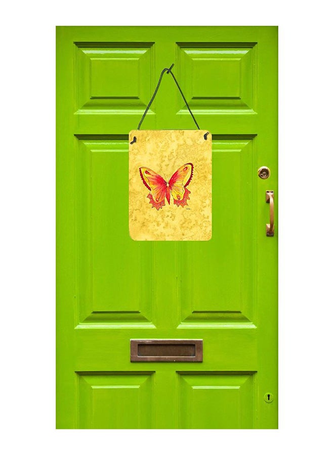 Butterfly Printed Wall/Door Hanging Multicolour 16 x 12inch