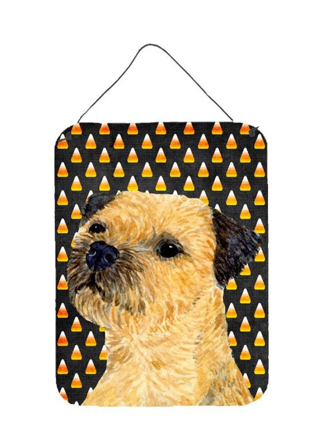 Border Terrier Printed Wall/Door Hanging Multicolour 16 x 12inch