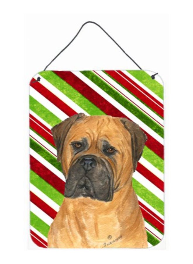 Bullmastiff Dog Printed Wall/Door Hanging Multicolour 16 x 12inch