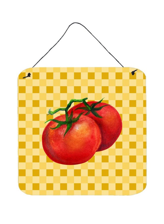 Tomato Printed Wall/Door Hanging Multicolor 6 x 6inch