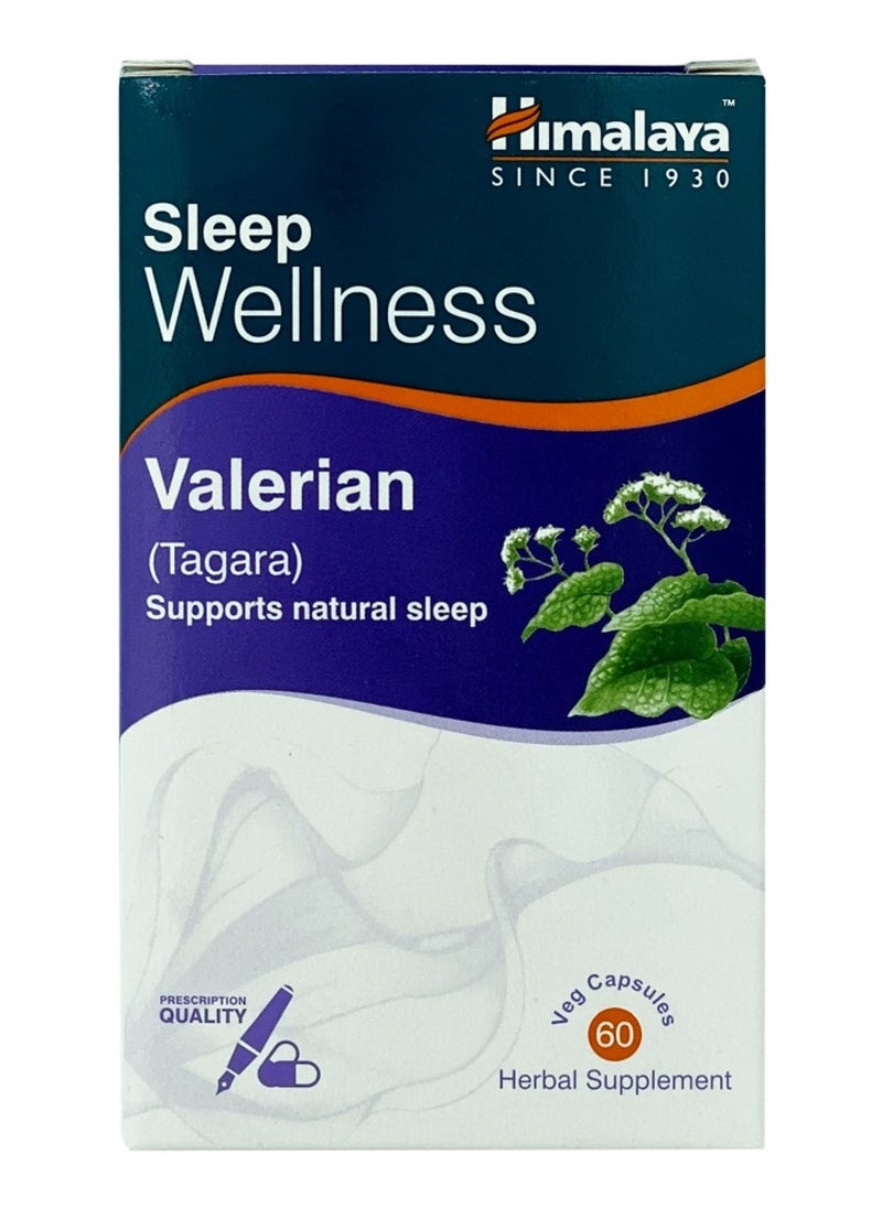 Sleep Wellness Valerian Tagara Support Natural Sleep Herbal Supplement 60 Capsule