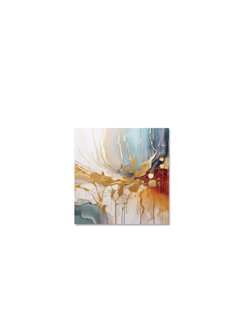 Printed Abstract Painting Canvas Artwork on Cotton Canvas with Wooden Stretcher – Wall Mount Friendly, Includes Hooks and Screws, Available in Sizes: 40x40, 60x40, 80x60, 80x120, 100x100, 100x150