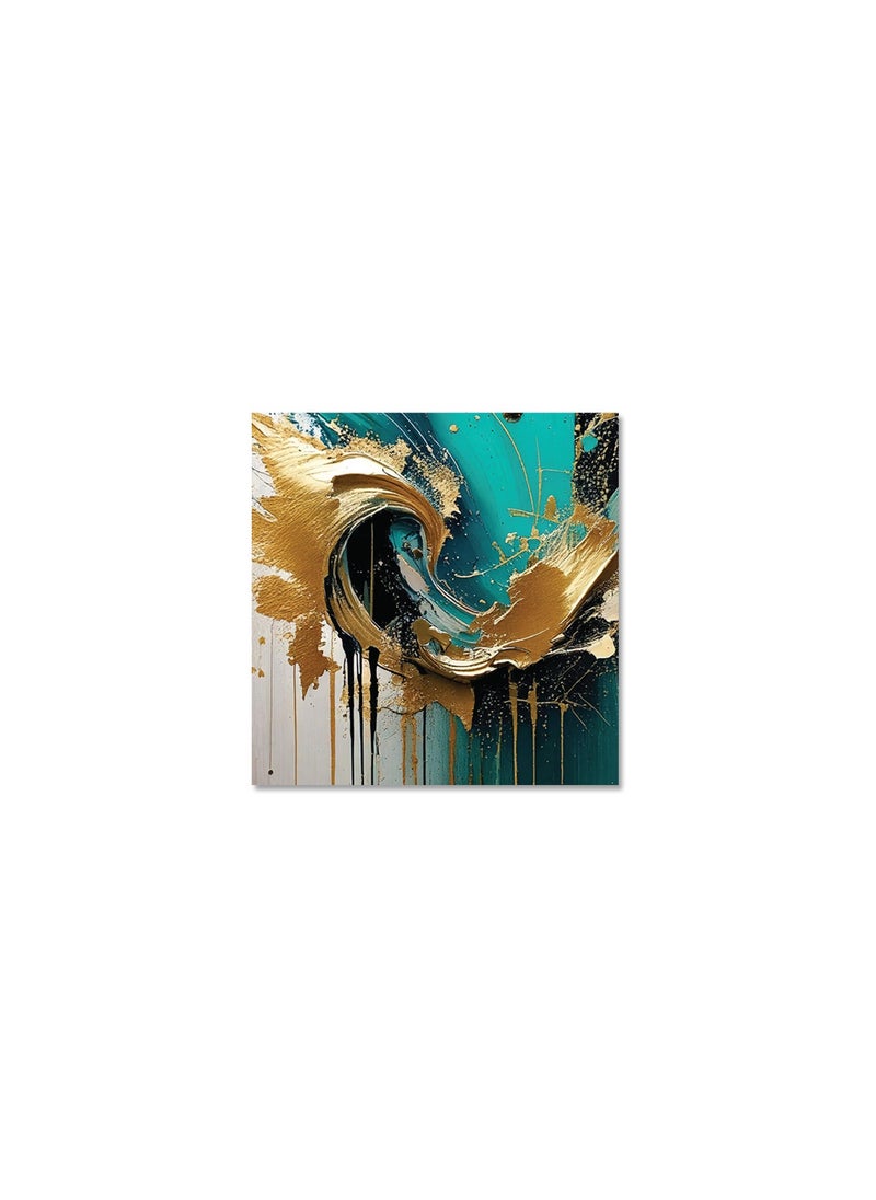 Printed Abstract Painting Canvas Artwork on Cotton Canvas with Wooden Stretcher – Wall Mount Friendly, Includes Hooks and Screws, Available in Sizes: 40x40, 60x40, 80x60, 80x120, 100x100, 100x150