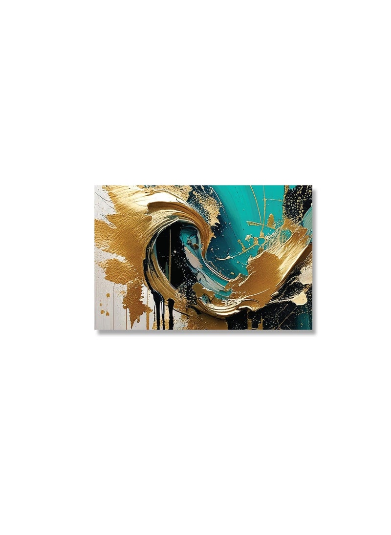 Printed Abstract Painting Canvas Artwork on Cotton Canvas with Wooden Stretcher – Wall Mount Friendly, Includes Hooks and Screws, Available in Sizes: 40x40, 60x40, 80x60, 80x120, 100x100, 100x150