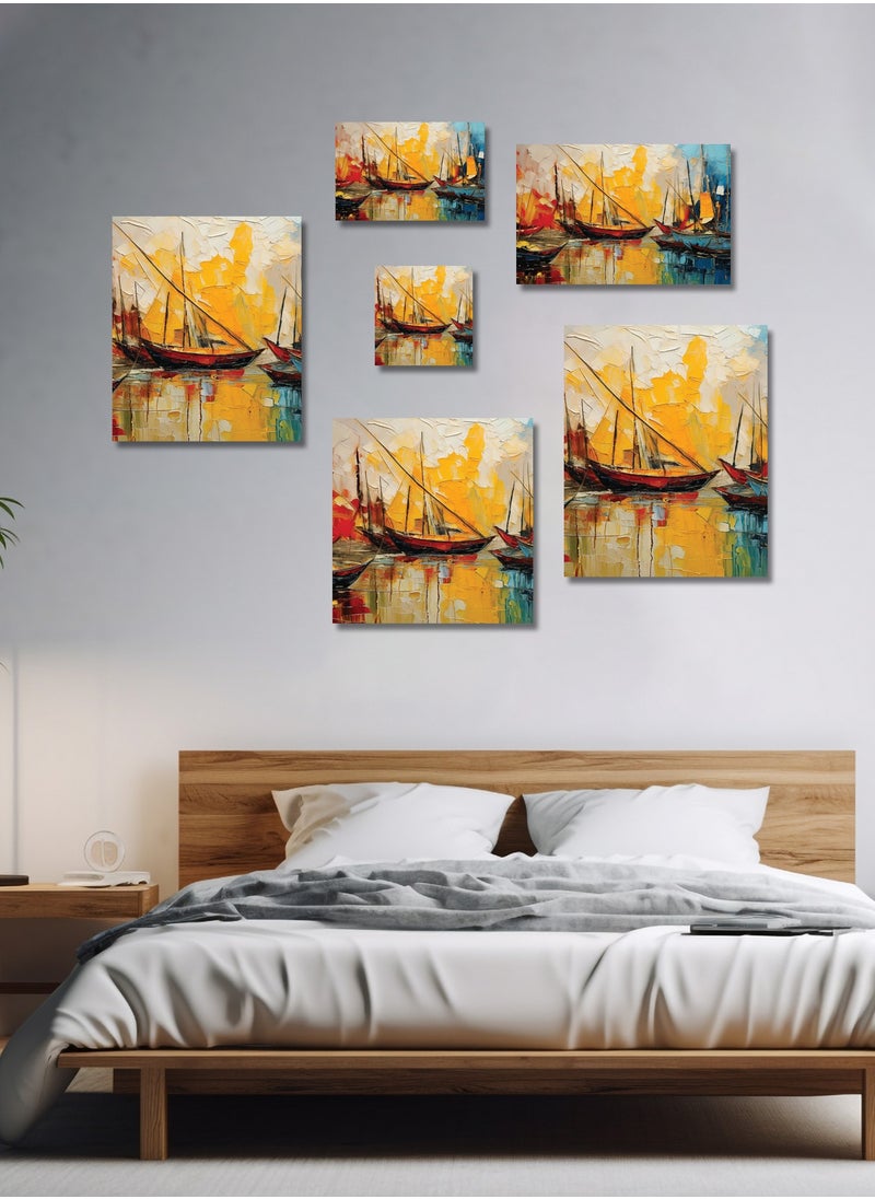 Printed Oil Painting Canvas Artwork on Cotton Canvas with Wooden Stretcher – Wall Mount Friendly, Includes Hooks and Screws, Available in Sizes: 40x40, 60x40, 80x60, 80x120, 100x100, 100x150