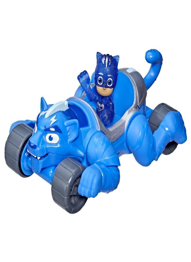 PJ Masks Animal Power Catboy Animal Rider Toy Car, with Catboy Action Figure, Deluxe Toy Vehicles, Superhero Toys, Preschool Toys for 3 Year Old Boys and Girls and Up