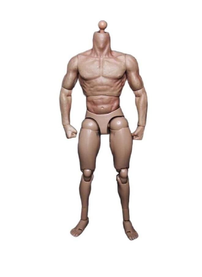 12'' Muscular Body,Male Flexible Action Figure Body Doll for 1:6 Scale Head Sculpt Carved