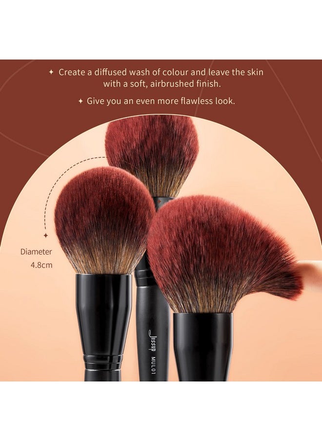 Powder Makeup Brush, Large Finishing Mineral Powder Brush For Full Face, Body Makeup, Vegan Flawlessly Face Brush For Powder, Blush & Bronzer Mul01