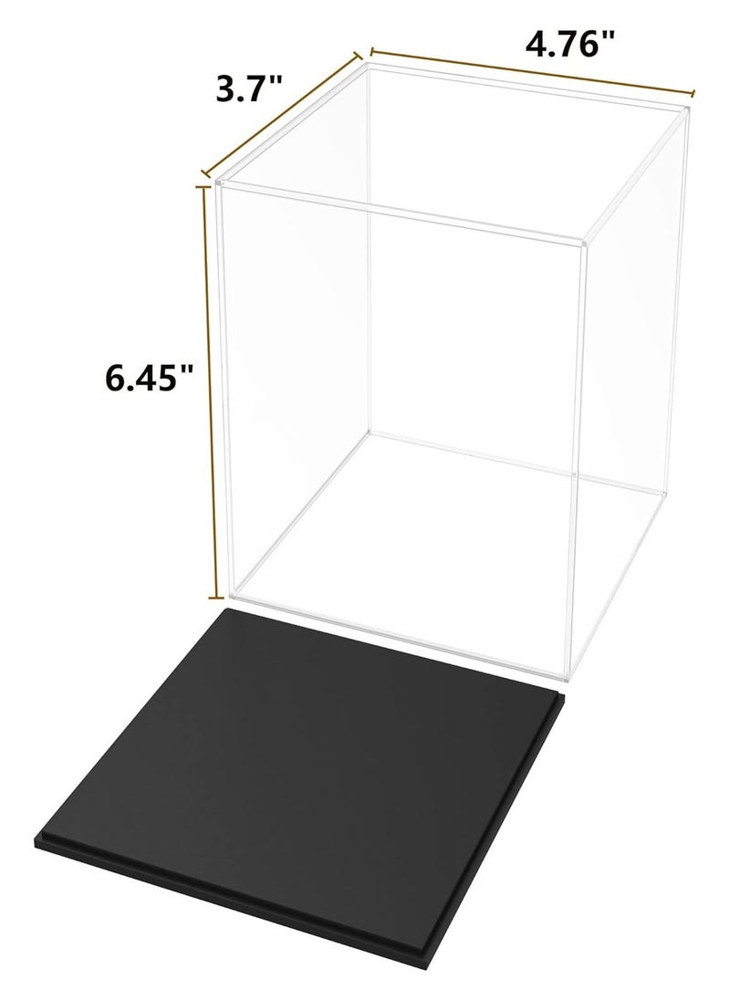 Assembled Acrylic Display Case, Clear Acrylic Protector Compatible with Funko POP! 4 Inch Vinyl Figures, Countertop Alternative Glass Case for Home Storage