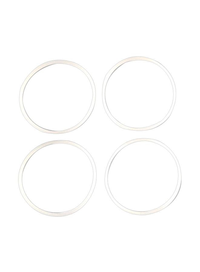 4-Piece Replacement Gasket White 3inch