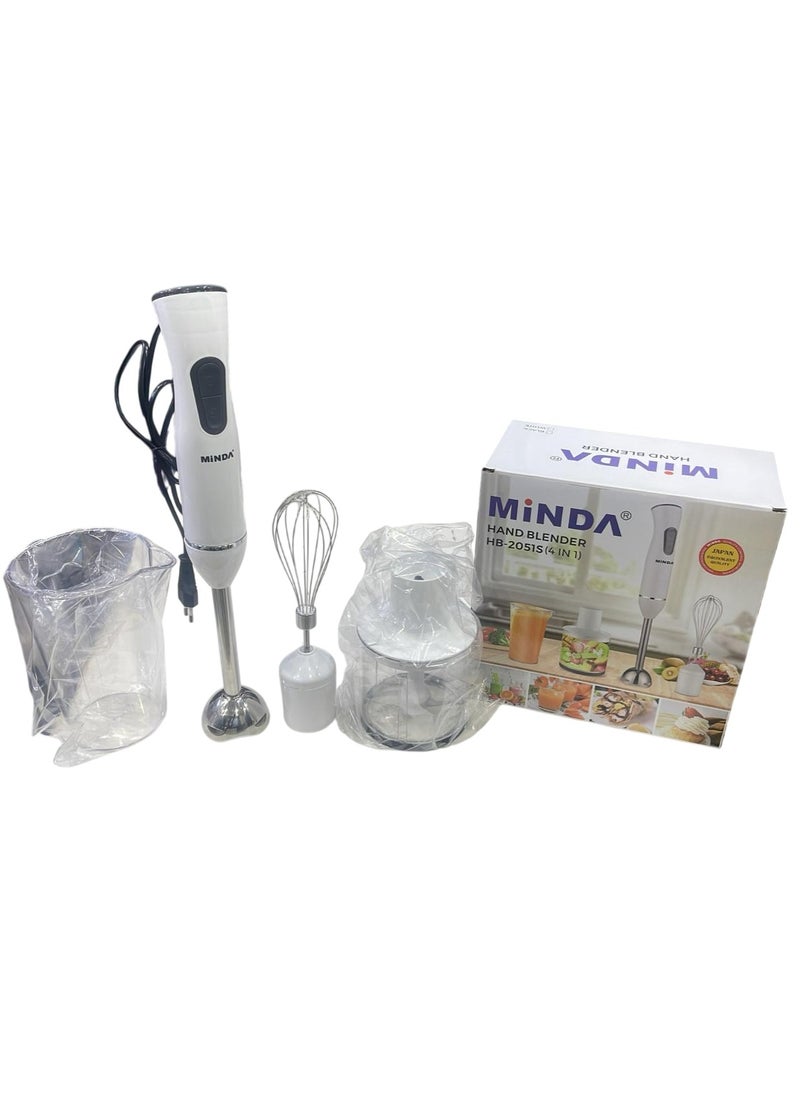 Minda HB-2051S (4-in-1) Hand Blender - Ultimate Multi-Functional Kitchen Tool