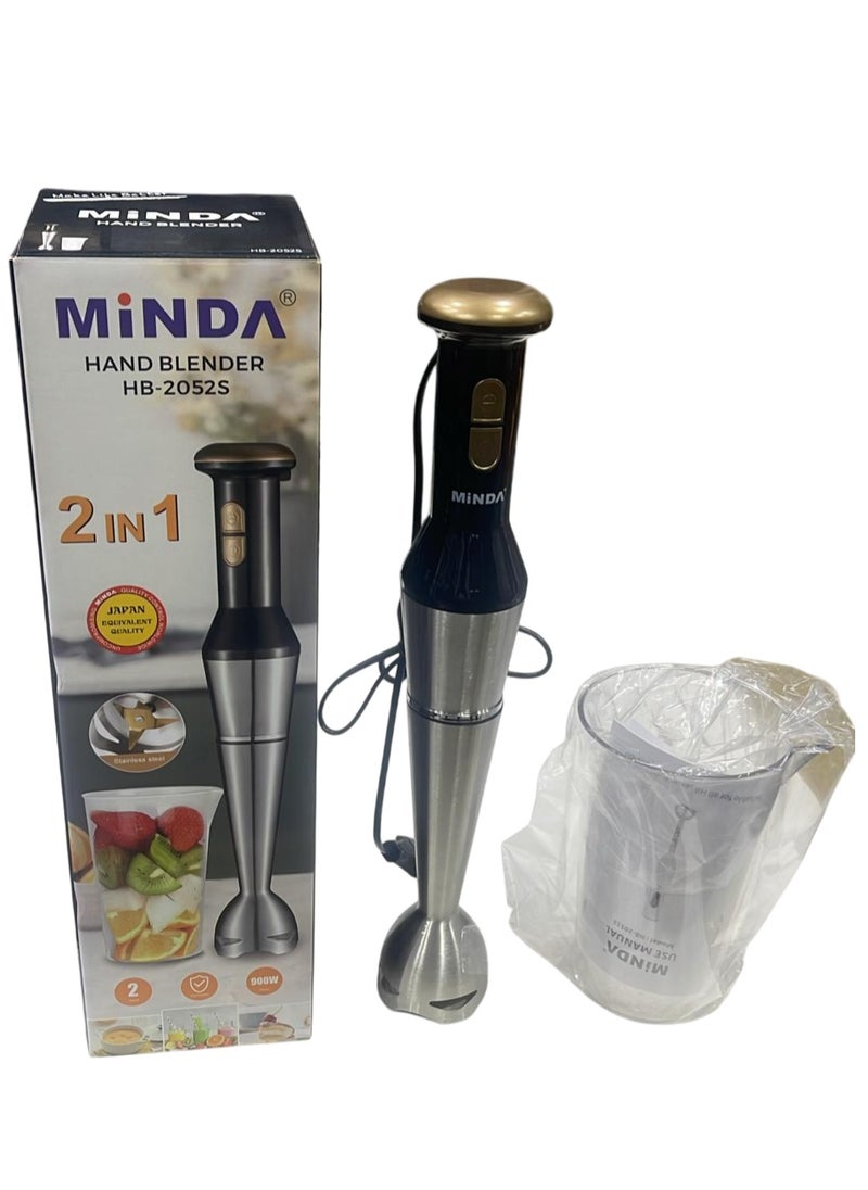 Minda HB-2052S (2-in-1) Hand Blender - Premium Stainless Steel Kitchen Tool