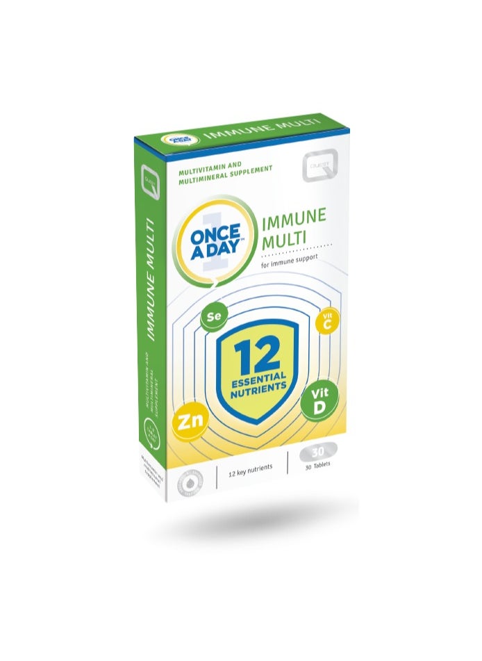 Once A Day Immune Multi 30 Tablets - Immune Support