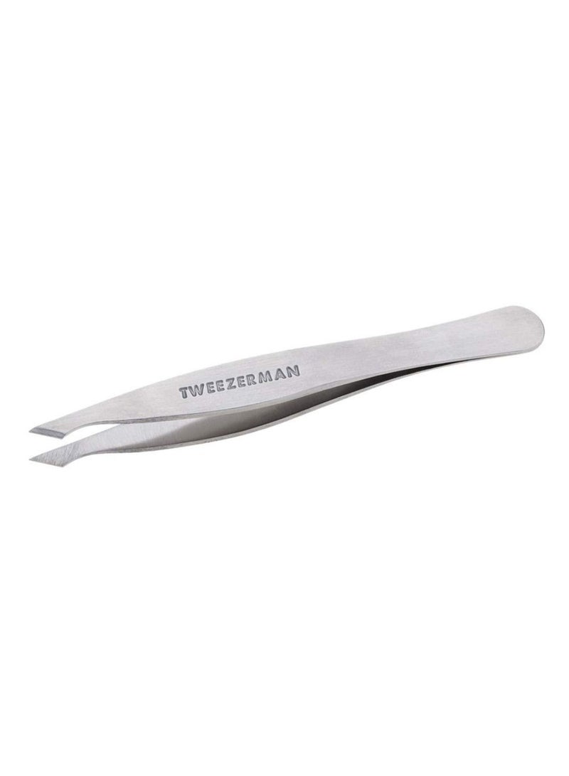 Pointed Slant Tweezer Silver