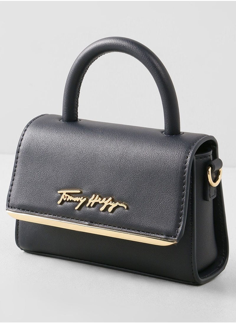 Tommy Hilfiger Modern Mini Bar Leather Women's Handbag