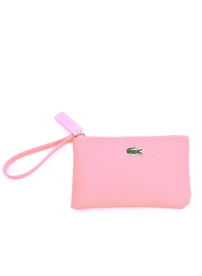 Lacoste Solid Small Zipper Wallet Crossybody