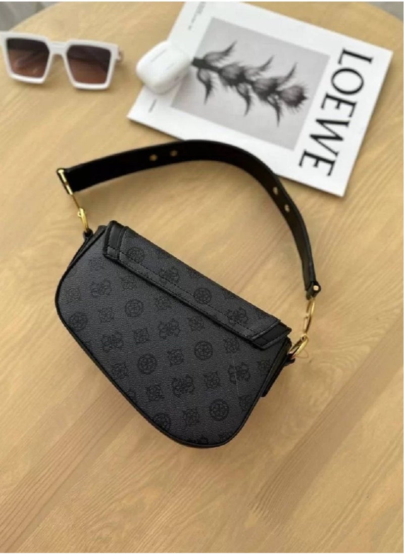 GUESS Small shoulder bag with 4G monogram print