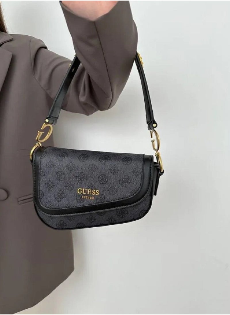 GUESS Small shoulder bag with 4G monogram print