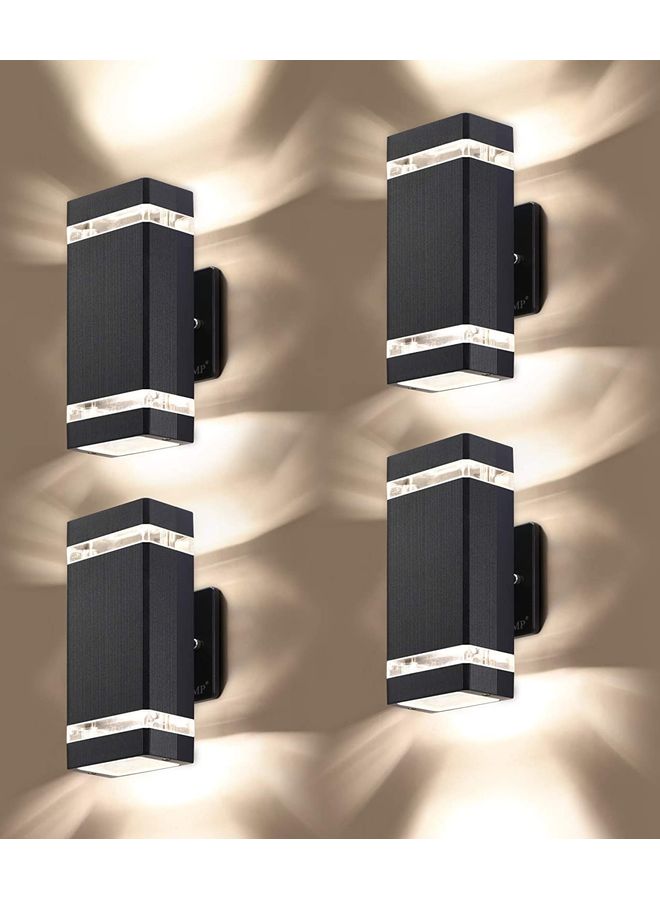 4-Piece LED Wall Light Set White