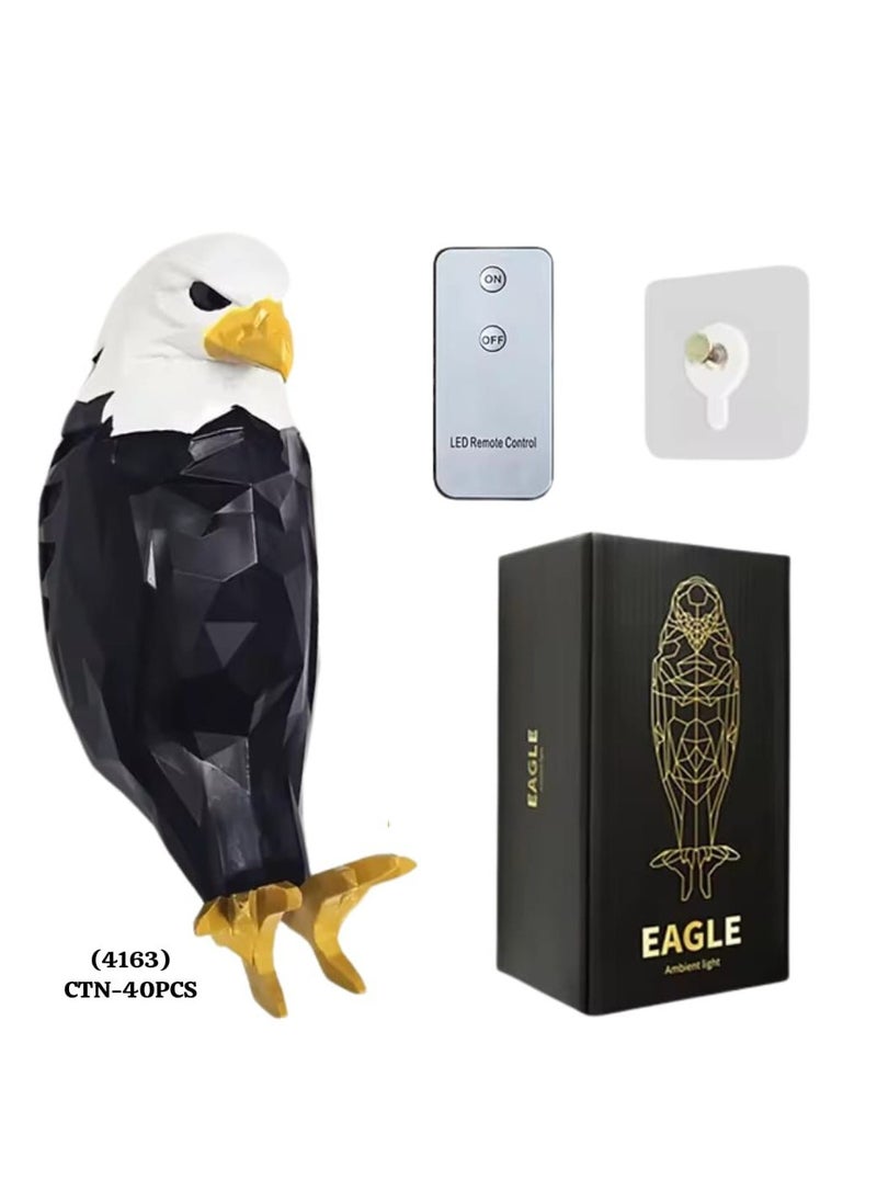 Eagle Wall Light Eagle Lamp Magnetic Bald Eagle Wall Light 3D Animal LED Wall Night Light Home Decoration Carving Lamp Bald Eagle Wall Light Rechargeable Night Light Wall Light for Stair