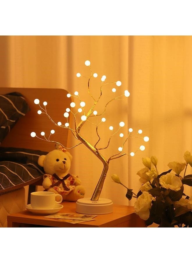 Sparkly Tree Lamp Table top ,Fairy Lights Spirit Tree,Bonsai Tree Light, LED Tree Lamp,Twinkling Tree -Batteries/USB Operated Fairy Light Tree Decoration for Room,Wedding,Bedroom,Gifts