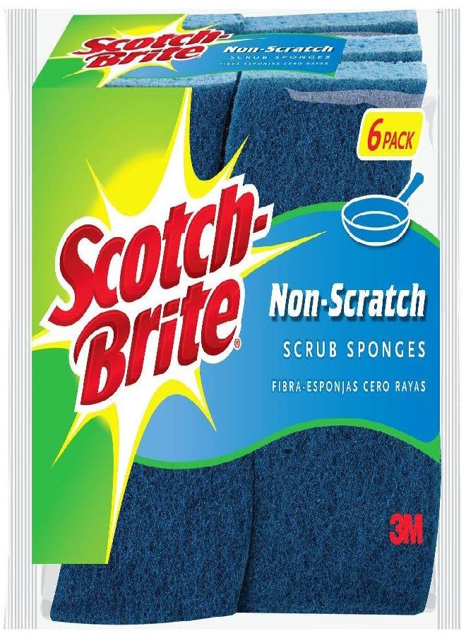 Scotch-Brite 6 Piece Multi Purpose Scrub Sponge Pack ( Pack of 1 )