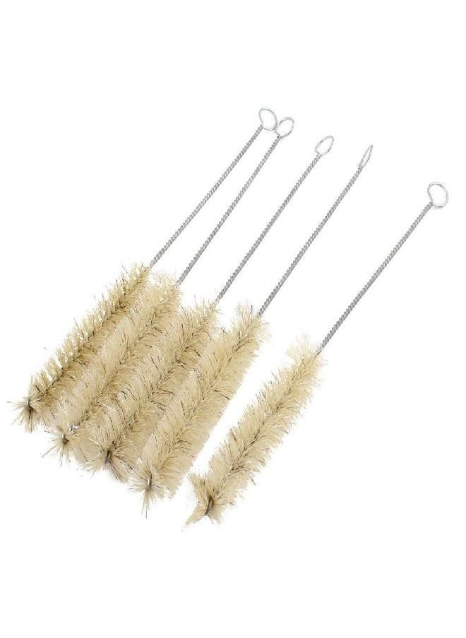 uxcell 5Pcs 19cm Long Chemistry Test Tube Bottle Measurements Cleaning Tool Brush