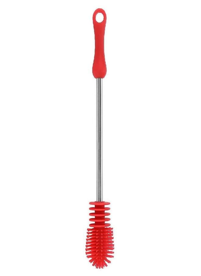 Silicone Bottle Brush, Anti Slip Handle Bottle Brush for Scrubbing Glass Sports Water Bottle, Kitchen Cleaning Tool