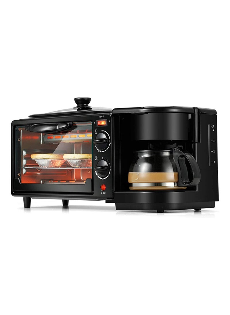 Microwave Oven In Enamel Interior Oven Electric Frying Pan Coffee Maker   roast bake grill toast a wide range of ingredients for a convenient and conventional alternative to cooking Multifunction 3 In 1 Toaster Oven With Convection Useful