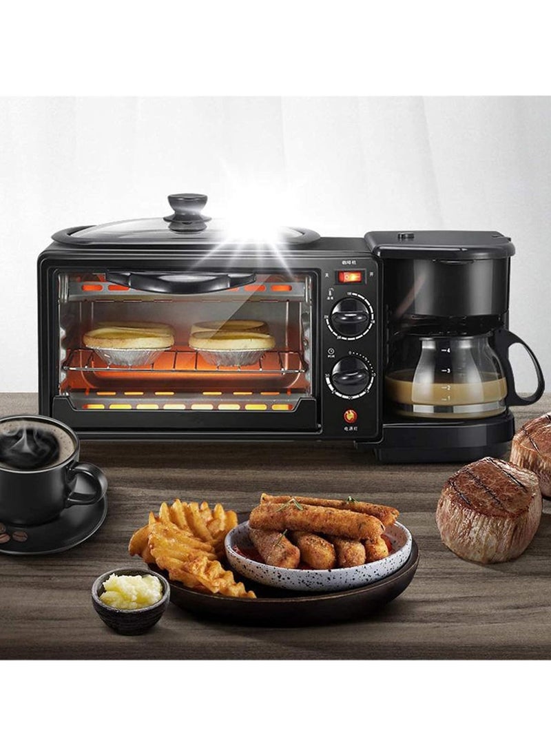 Microwave Oven In Enamel Interior Oven Electric Frying Pan Coffee Maker   roast bake grill toast a wide range of ingredients for a convenient and conventional alternative to cooking Multifunction 3 In 1 Toaster Oven With Convection Useful