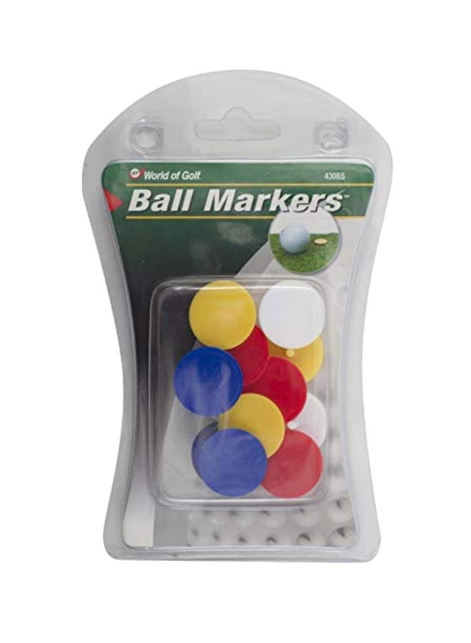 12-Piece Golf Ball Markers