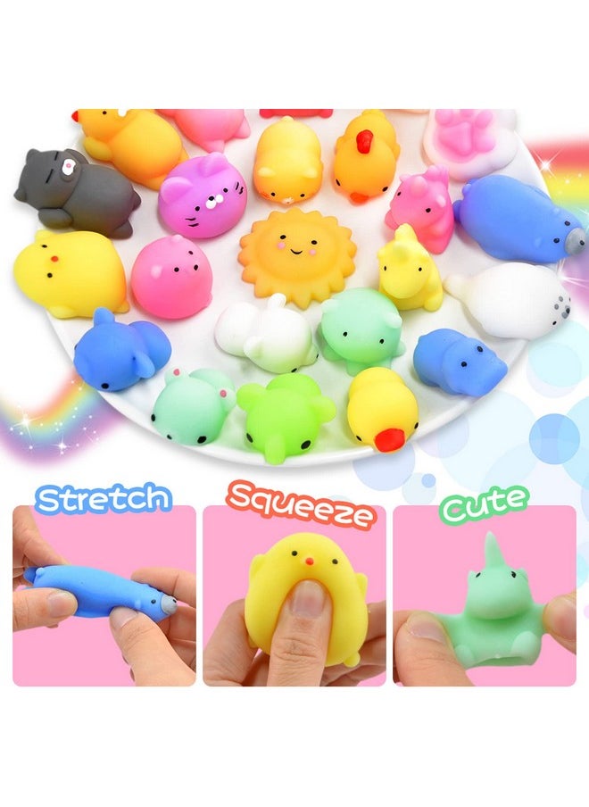 Squishies 40Pcs Mochi Squishy Toys Mini Kawaii Squishy Party Favors For Kids Treasure Box Toys For Classroom Prizes Fidget Toys Goodie Bag Christmas Stocking Stuffers Easter Egg Fillers Gift For Kids