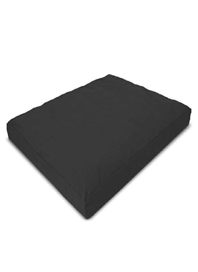 Bean Products Zabuton Meditation Cushion, Small, Black - 10oz Cotton