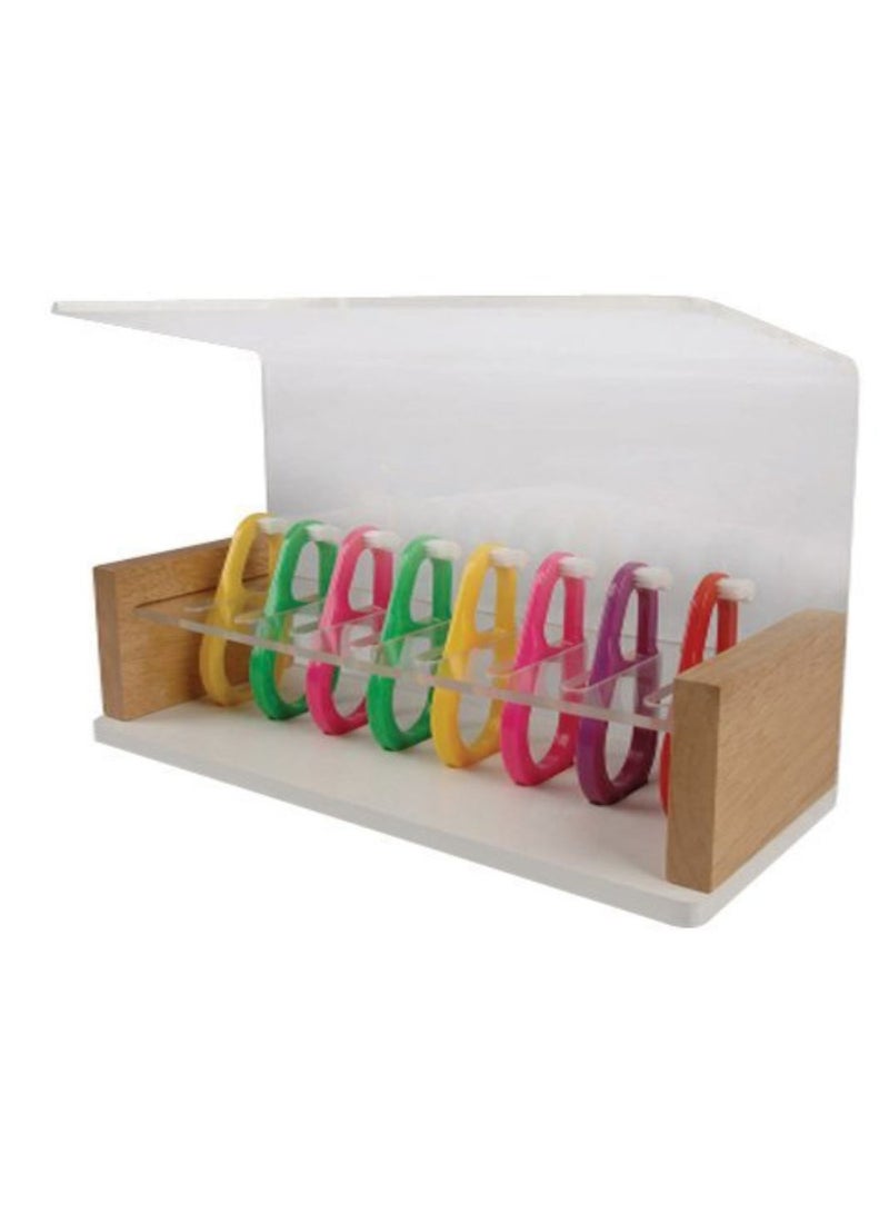 Acrylic Protective Shield Toothbrush Holder Multicolour