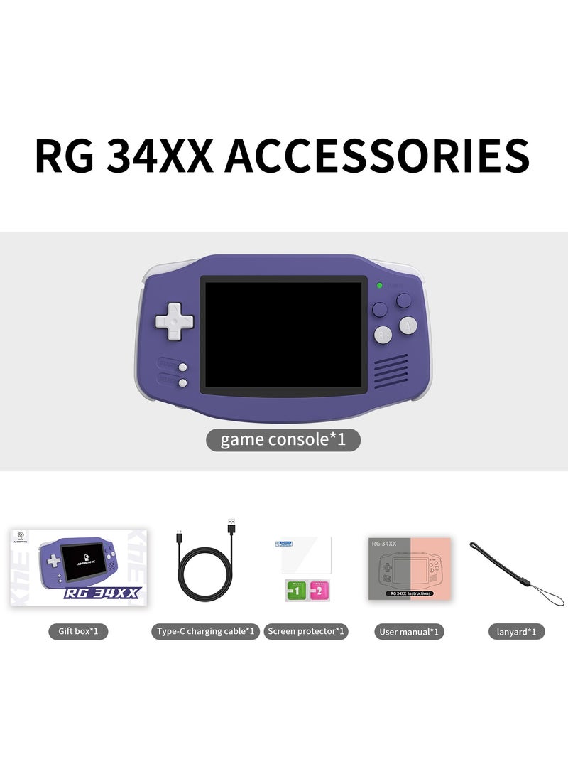 RG 34XX Handheld Game ConsoleH700 quad-core ARM  Android 13 3.4-inch IPS full-view angle 3500mAh 5G WIFI Bluetooth Retro Video Players（32G+64G）