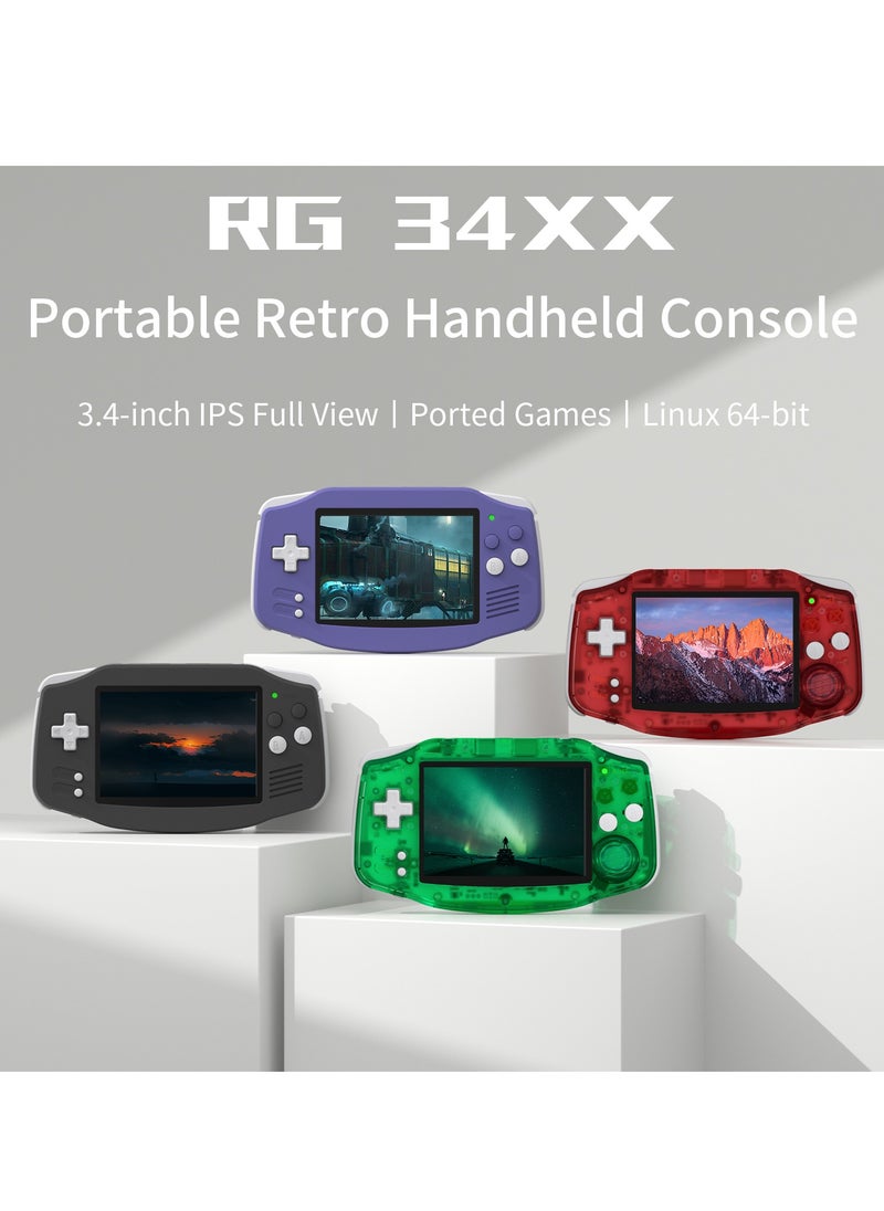 RG 34XX Handheld Game ConsoleH700 quad-core ARM  Android 13 3.4-inch IPS full-view angle 3500mAh 5G WIFI Bluetooth Retro Video Players（32G+128G）