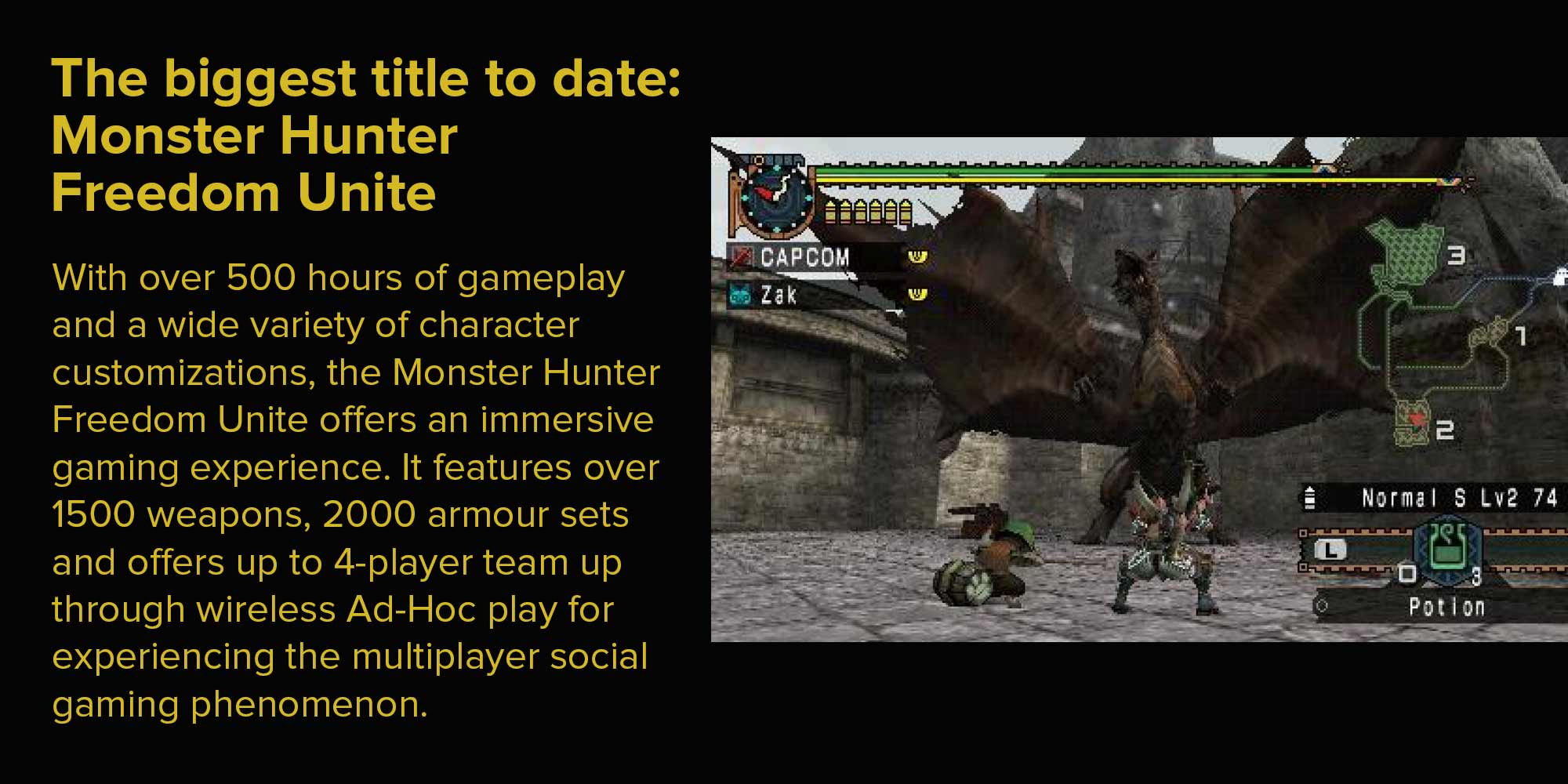 Dual Pack Monster Hunter Freedom (Intl Version) - Adventure - PlayStation Portable (PSP)