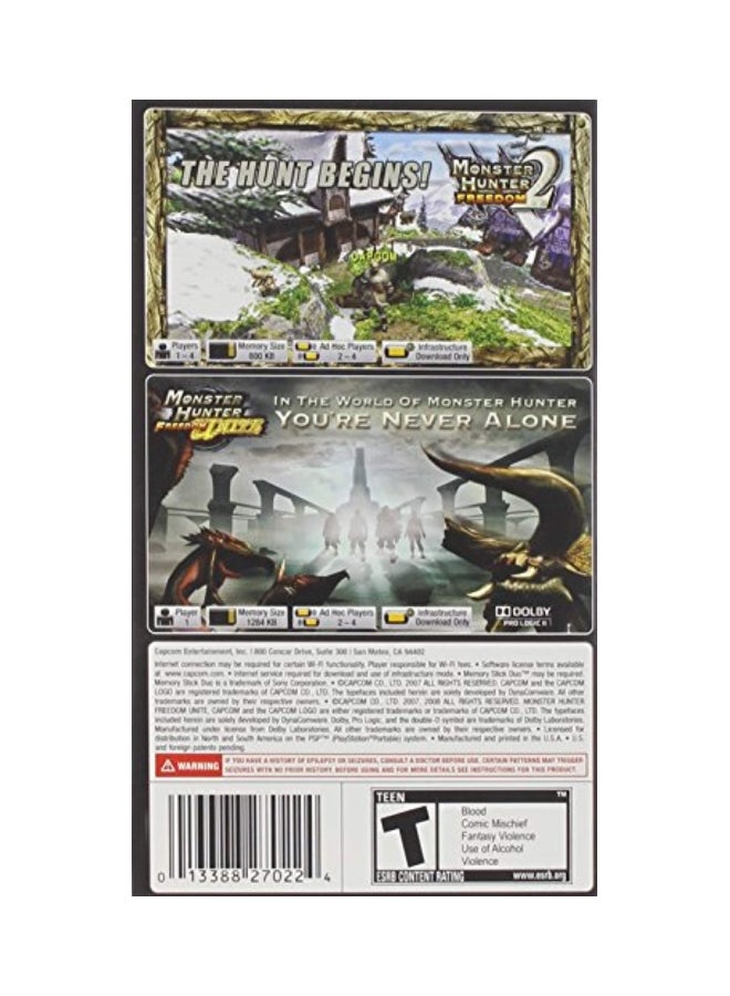 Dual Pack Monster Hunter Freedom (Intl Version) - Adventure - PlayStation Portable (PSP)